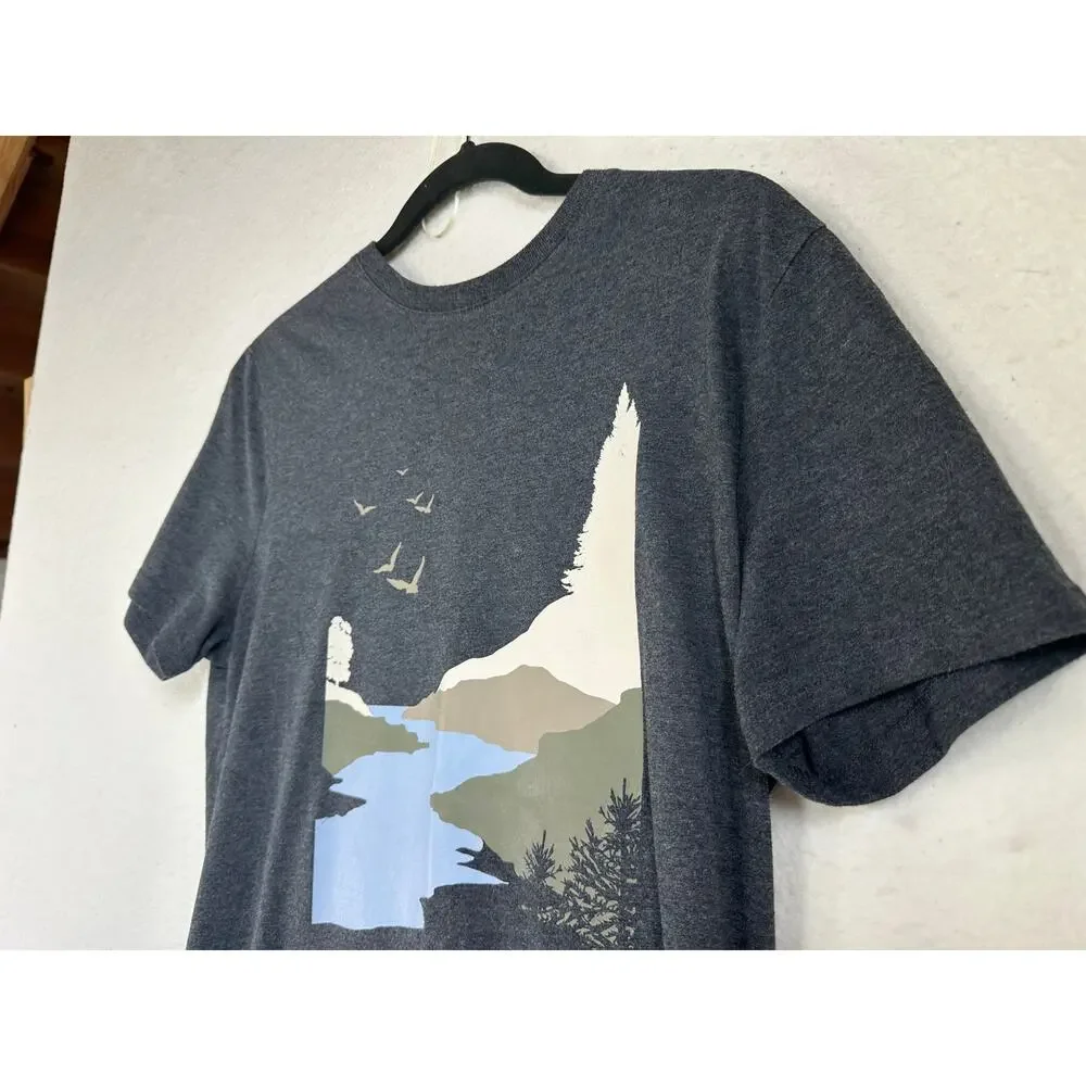 Banana Republic Brand Men's Outdoors Heather Gray Tee Size M